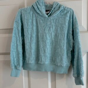 Old Navy Textured Blue Girl's Hoodie